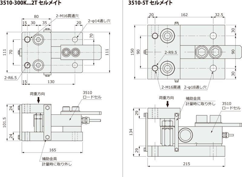 ロードセルユニバーサルマウント 3510セルメイト