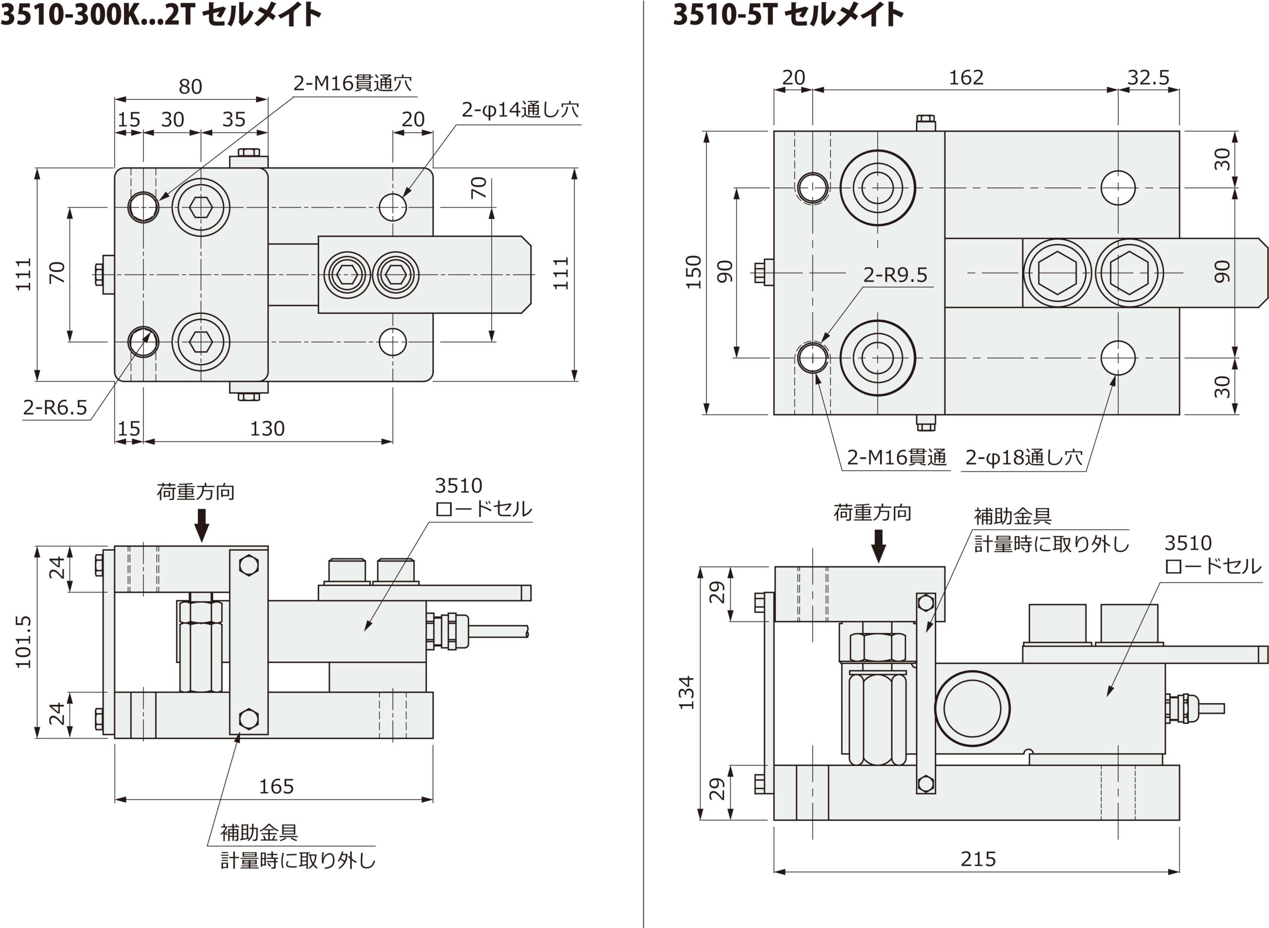 ロードセルユニバーサルマウント　3510セルメイト